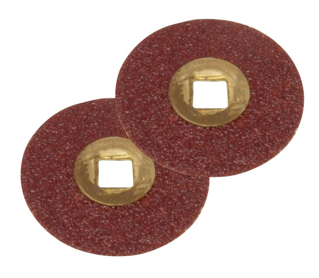 50/Pk 1/2" Diameter Medium Sanding Adalox Snap-on Discs Water Resistant 