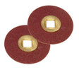 50/Pk 5/8" Diameter Fine Sanding Adalox Snap-on Discs Water Resistant 