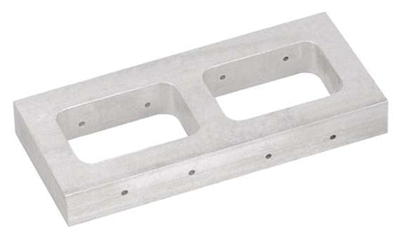 3/4" double rubber mold frame aluminum alloy for precise vulcanizing with two cavities and heat conduction