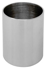 2.5" x 3" Solid Stainless Steel Flask