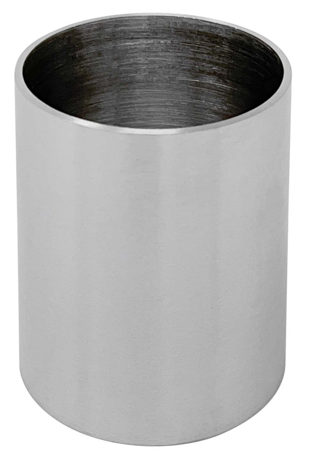 2.5" x 3" Solid Stainless Steel Flask