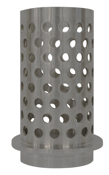 4" x 8" Perforated Stainless Steel Flask