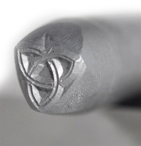 3/8" Steel Triquetra Celtic Knot Stamp