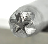 3/8" 9.5 mm Steel Star Stamp