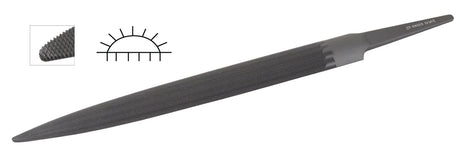 Glardon™ Vallorbe Swiss Half Round File 6" Cut 0 Coarse - LP1560