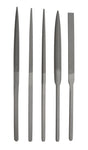 Grobet USA 5-Piece Habilis Cut 00 Swiss Pattern Needle 8-1/2" File Set