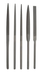 Grobet USA 5-Piece Habilis Cut 1 Swiss Pattern Needle 8-1/2" File Set