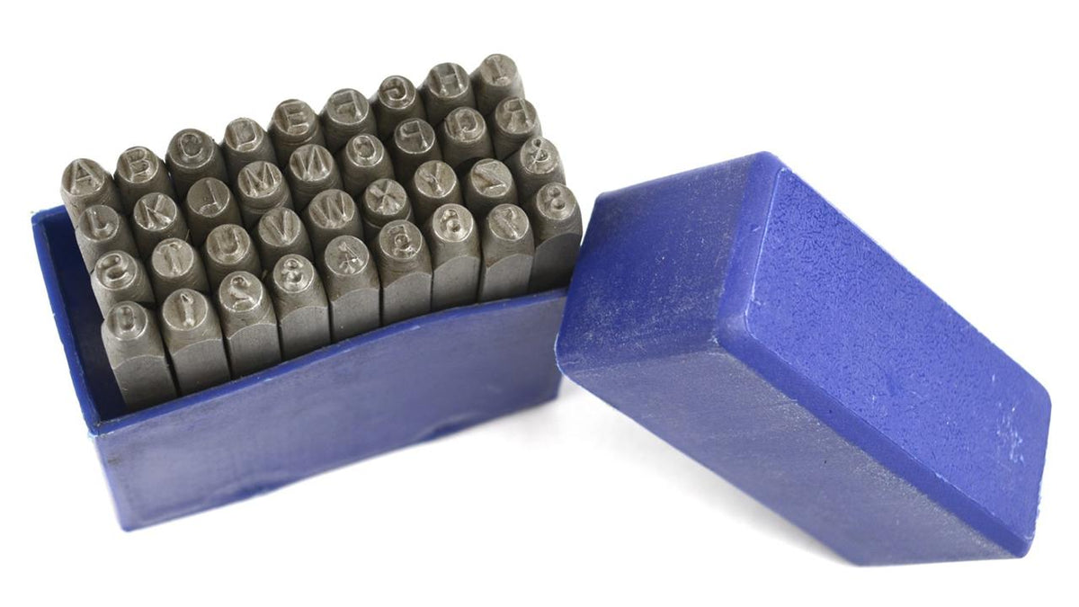 Steel AlphabetLetter and Number Set - 36 Piece Metal Stamping Kit – PMC ...