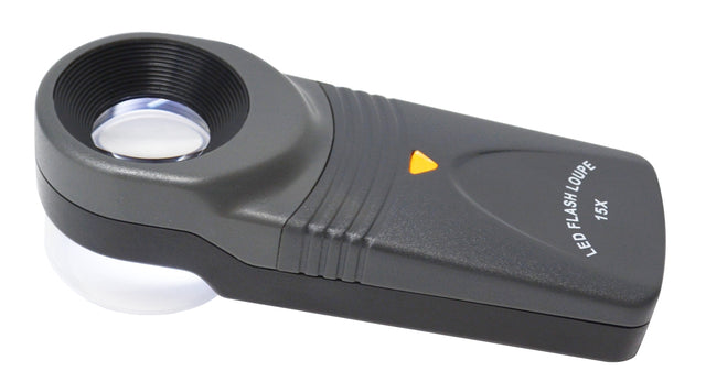 LED Flash High Power Loupe 15 X 21 MM