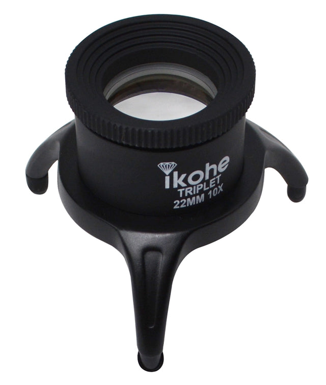 Professional 10X Tripod Triplet Eye Loupe 22 MM 