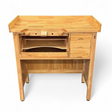 Deluxe solid wooden jewelers work bench with drawers and sturdy legs for jewelry making studio