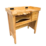 Deluxe Solid Wooden Jeweler’s Studio Work Bench with Power Outlets and USB Ports – Add On