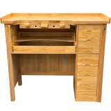 7 Drawer Deluxe Solid Wooden Jewelers Studio Work Bench