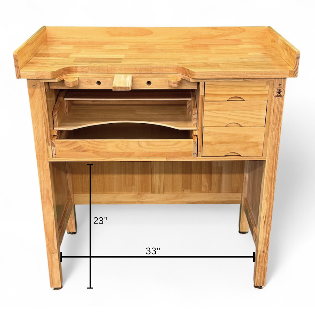 Deluxe Solid Wooden Jewelers Studio Work Bench