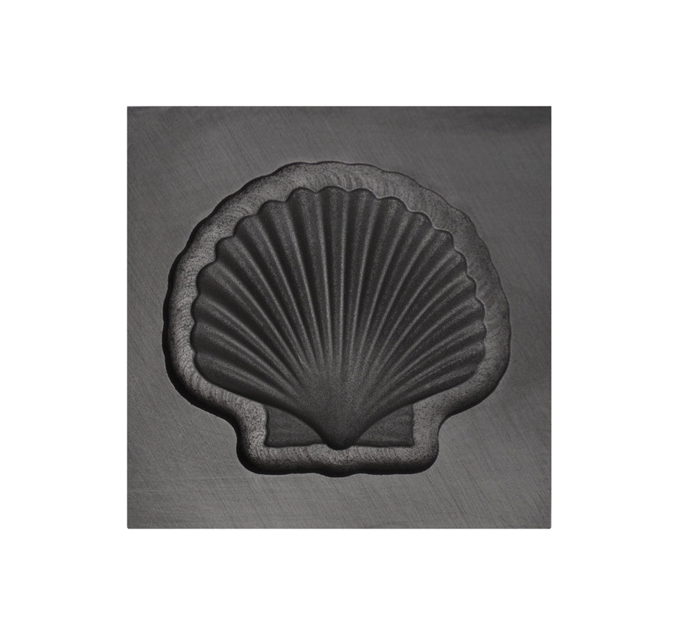 Realistic Graphite Shell Graphite Scallop Shell 3D Ingot Mold Small 30mm – PMC Supplies