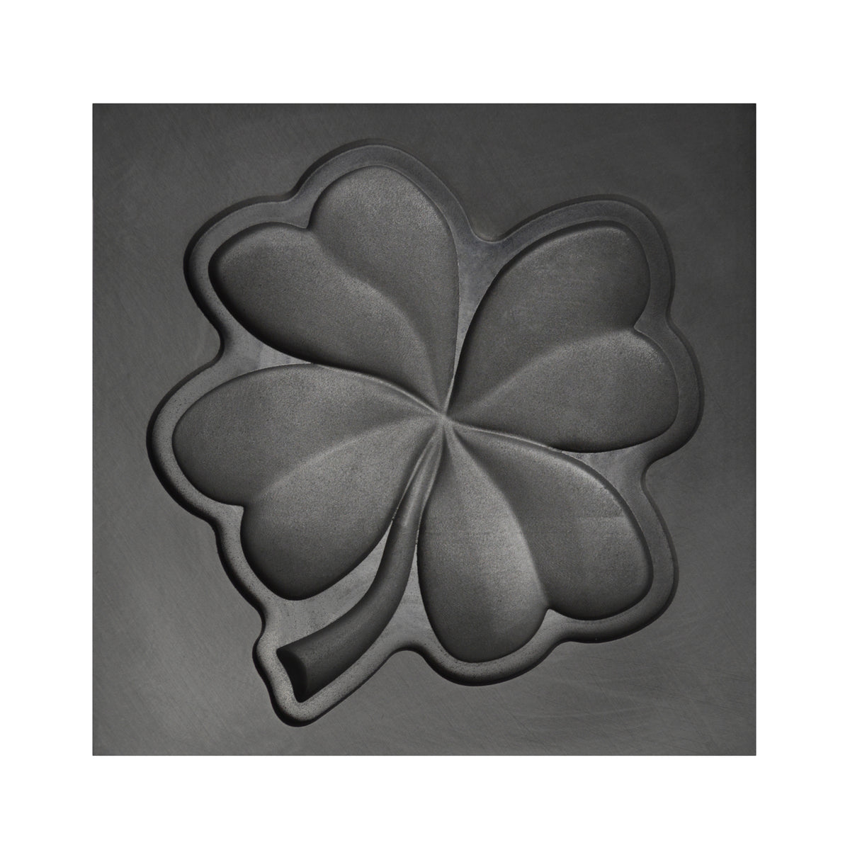 Large Four Leaf Clover 3D Graphite Ingot Mold - 75x75x20mm For Gold Silver Copper Casting