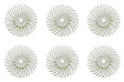 3M RADIAL 120 GRIT BRISTLE DISCS BRUSHES WHITE 1" BRISTLE DISC BRUSH 6pc
