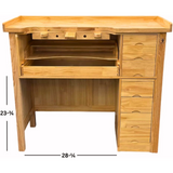 7 Drawer Deluxe Solid Wooden Jewelers Studio Work Bench