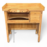 Deluxe Solid Wooden Jewelers Studio Work Bench