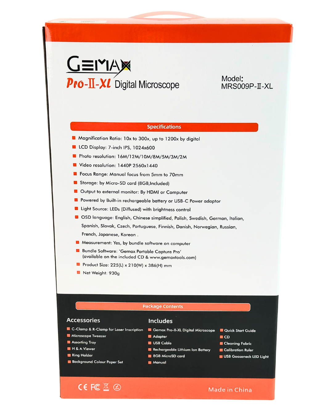 GEMAX Pro II-XL Digital Microscope