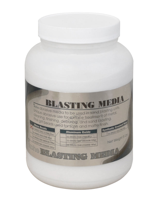 20 Micron Extra-Fine Abrasive Glass Beads Blasting Media - 5 Lbs