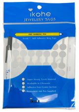 Tyvek Self-Adhesive Silver Ring Tags - 1,000/Pk