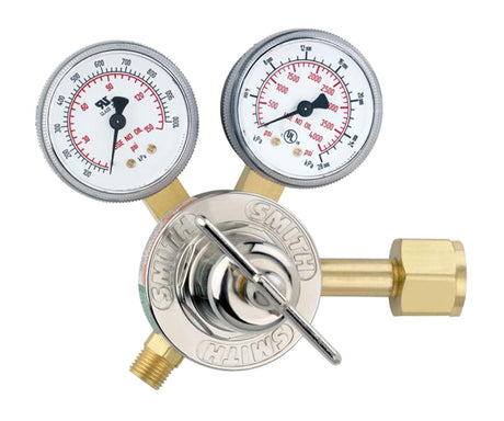 Smith™ Hydrogen Two Stage Regulator for Hydrogen Tanks Model H1432B-350 by PMC Supplies