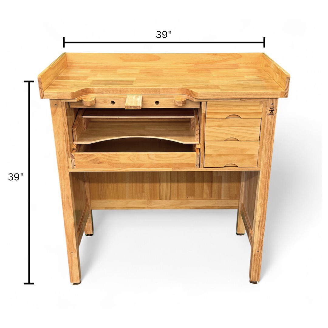 Deluxe Solid Wooden Jewelers Studio Work Bench
