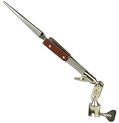 6-1/2" THIRD HAND CLAMP ATTACHABLE FIBER TWEEZER SOLDERING ANNEALING TORCH PAN