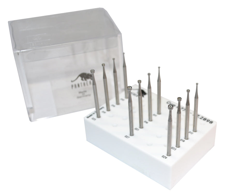 12-Piece Panther�� Cup Bur Set Sizes 1.00 to 2.90 MM