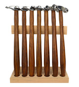 7-Piece Professional Hammer Set with Wooden Storage Stand