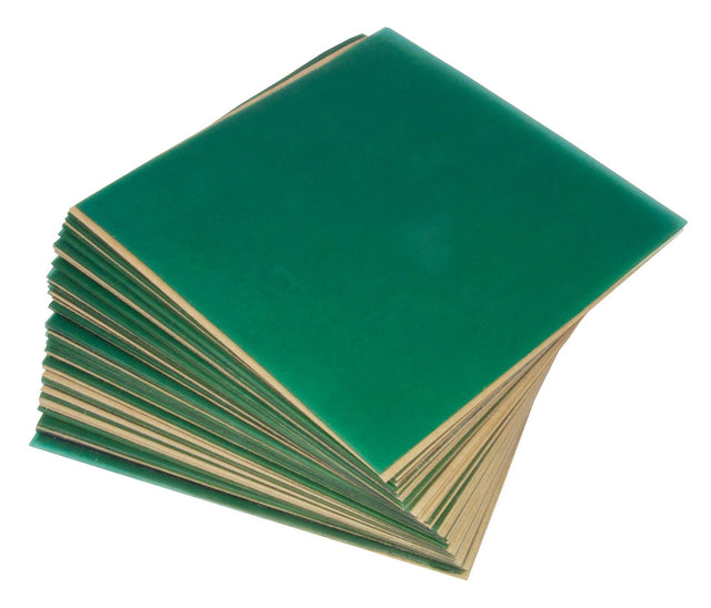 23 Gauge Grill Wax 4" x 4" Firm Green Flexible Wax Sheets 