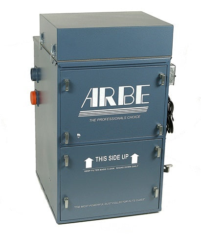 Arbe Dust Collector 1 HP with Ultra-Weave filtration and 1000 CFM suction for multi-station dust collection in jewelry industry