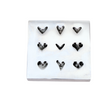 Shot Plate 9 Designs Heart Shaped Impression Dies