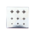 Shot Plate 9 Designs star shaped hardened steel impression dies for metal stamping jewelry craft