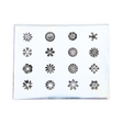 Mini Flowers Shot Plate 16 Designs Impression Dies