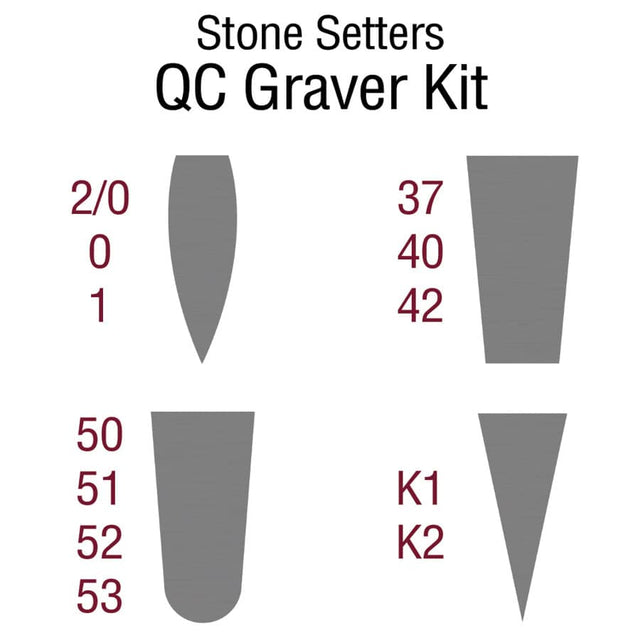 GRS HSS QC Stone-Setter's Graver Kit