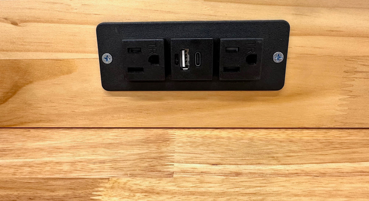 Deluxe Solid Wooden Jeweler’s Studio Work Bench with Power Outlets and USB Ports – Add On