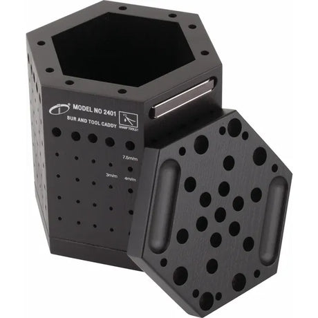 Ikohe® Rotating Hexagonal Magnetic Jewelers Bur and Tool Caddy Organizer