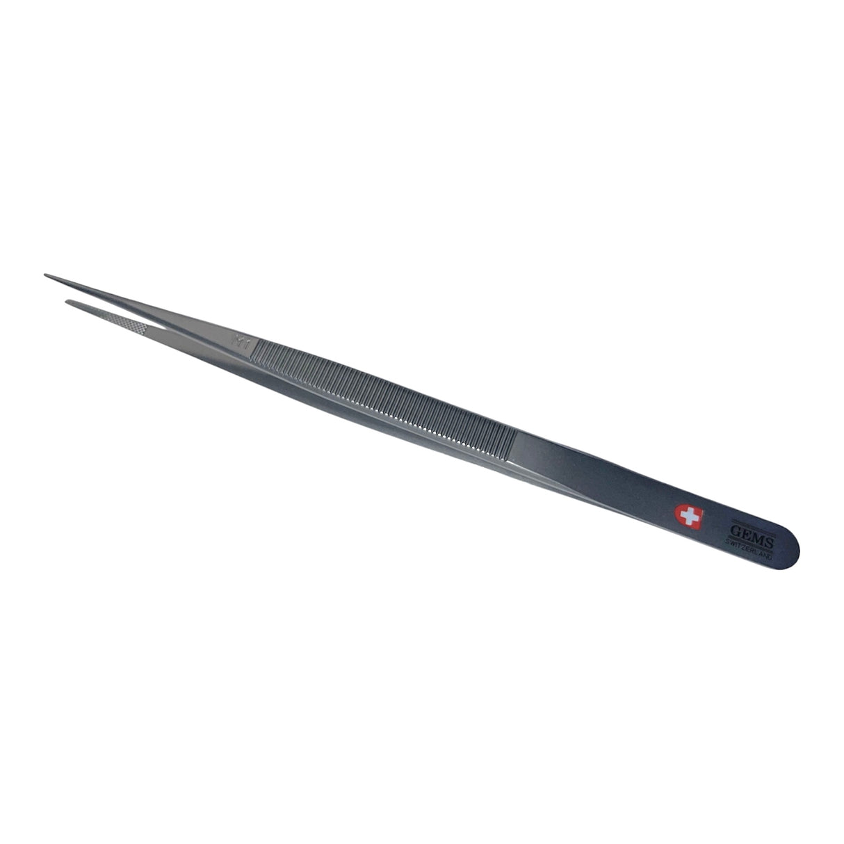 Swiss Diamond Tweezers Grooved Matte – M1 .9mm, L1 1.2mm, XL1 1.8mm, XXL1 2.4mm 🇨🇭