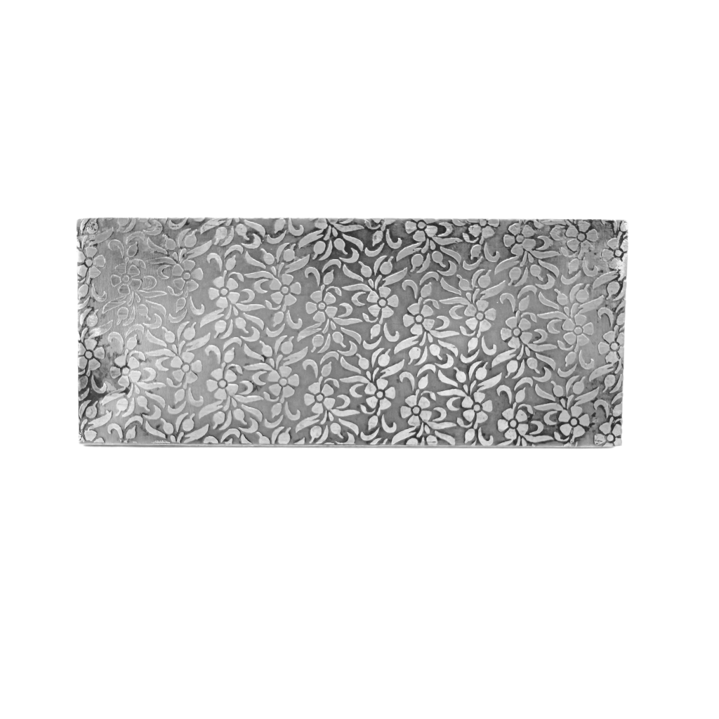 Texture Plate Pattern Plate for Press or Rolling Mill Style 82 Floral Design