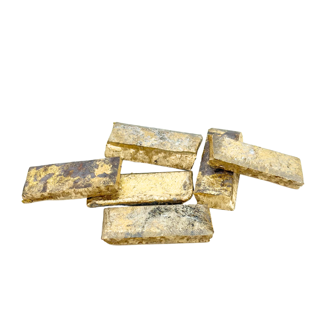 Art Casters Brass 2 inch cut bars for jewelry casting and metalworking