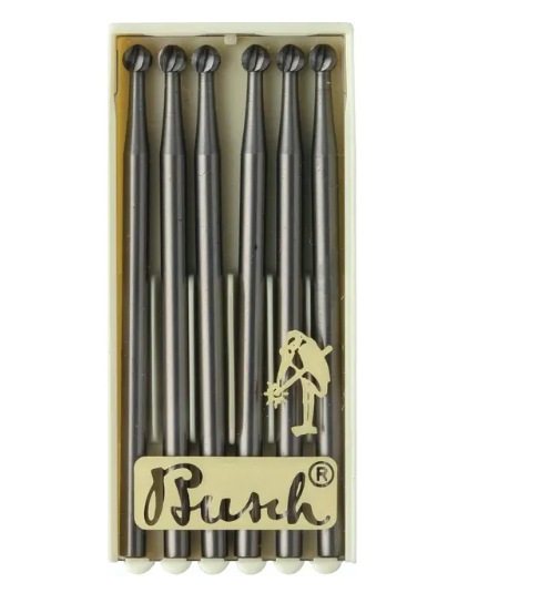 Round Mos Bur Busch® Round Burs Fig. 1 – 2.60mm (Pack of 6) – PMC Supplies