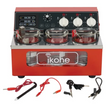 Ikohe 3-Beaker Plating System with digital controls and three transparent glass beakers for professional jewelry electroplating