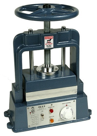 Arbe VD-102 Vulcanizer with heavy-duty aluminum cast, 8x5 inch platens, precise thermostat, and even heating for jewelry mold making