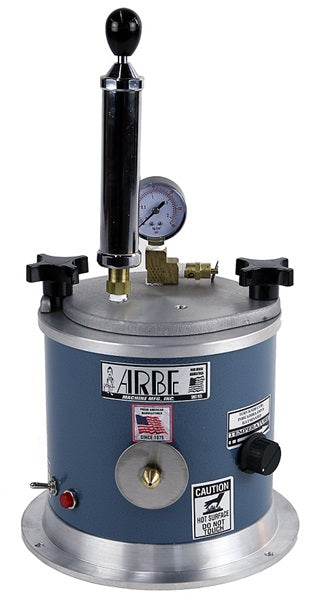 Arbe Mini Hand Pump Wax Injector with 1-1/3 quart capacity, built-in hand pump, durable heating system, and leak-free nozzle for precision wax injection.