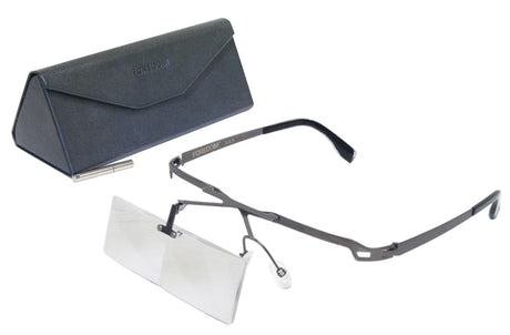 Foredom 2X Lens Magnifiers with 13" focal length, acrylic double lenses, ergonomic frame, and protective case.