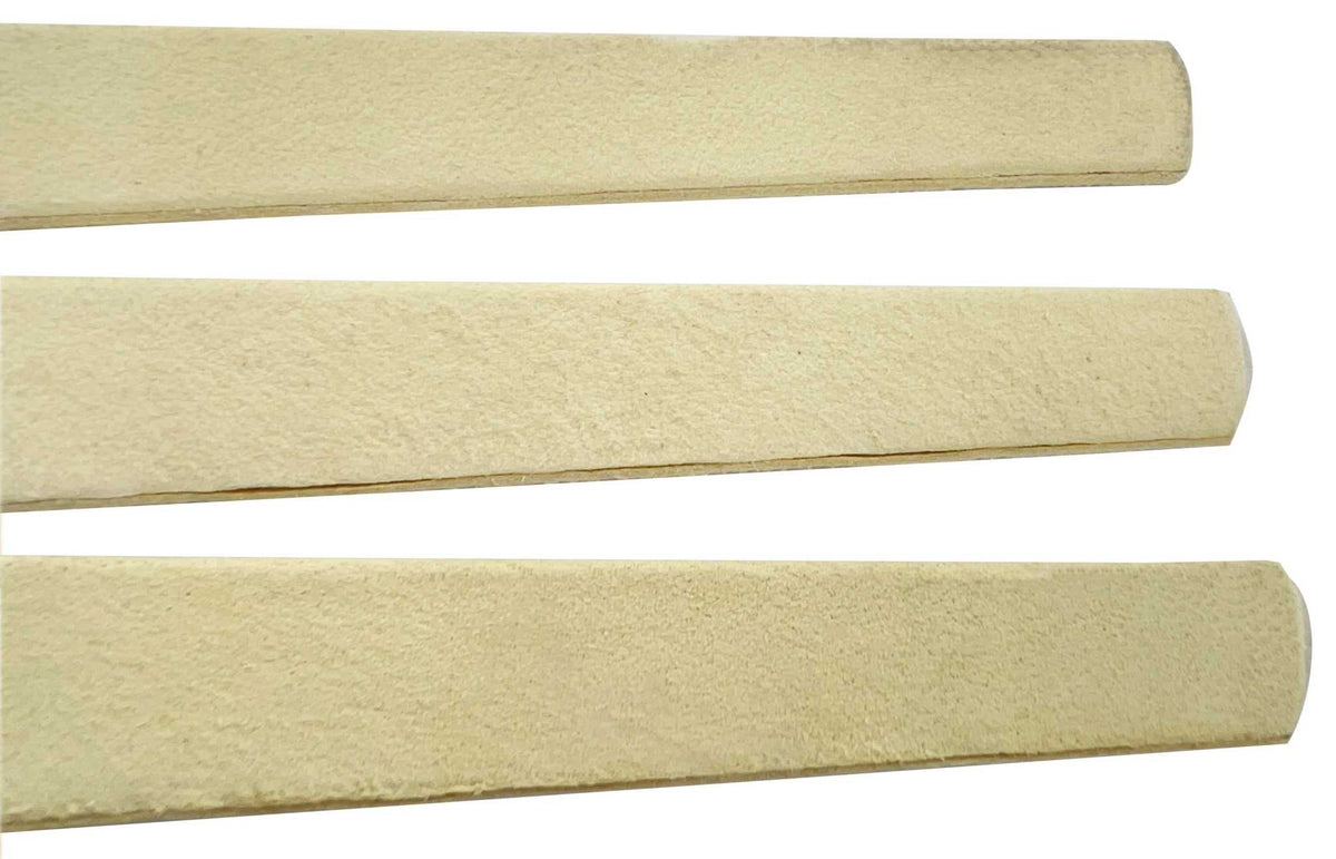 Half Buff Chamois Half Round Buff Sticks 3 Pack Hardwood – PMC Supplies