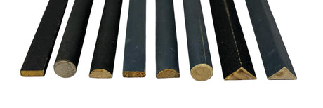 Emery Stick (Set of 8 Pcs ) Rectangular, Half Round, Round, Triangle Shaped Sticks 2 Of Each Shape 1 x 240 Grit And 1 x 1200 Grit by PMC Supplies