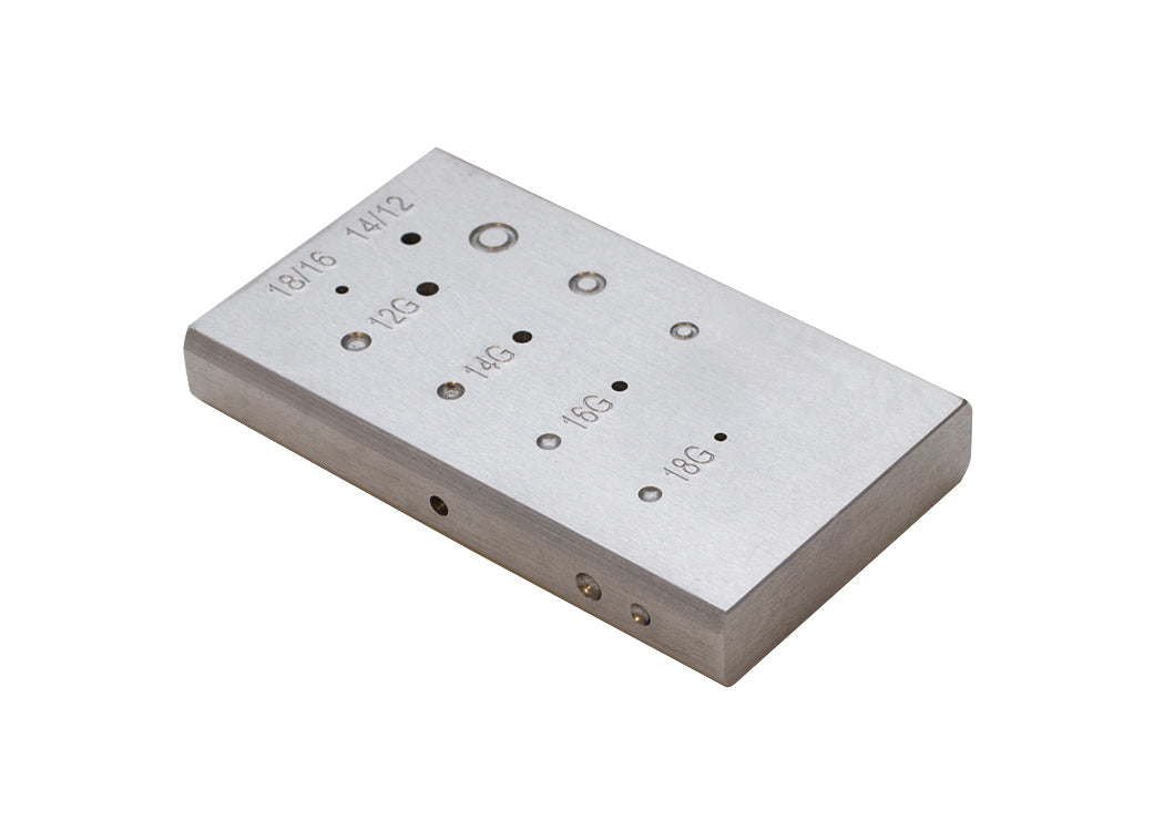 Steel Riveting Block Wire Cutting Anvil 1.8mm Holes – PMC Supplies